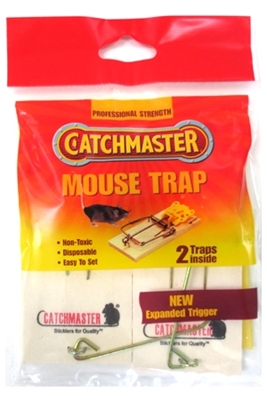 Picture of CATCHMASTER WOOD MOUSE TRAP (602RE) (2PACK)