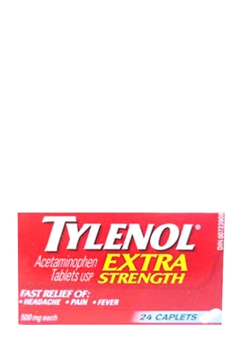 Picture of TYLENOL EXTRA STRENGTH CAPLETS 24s