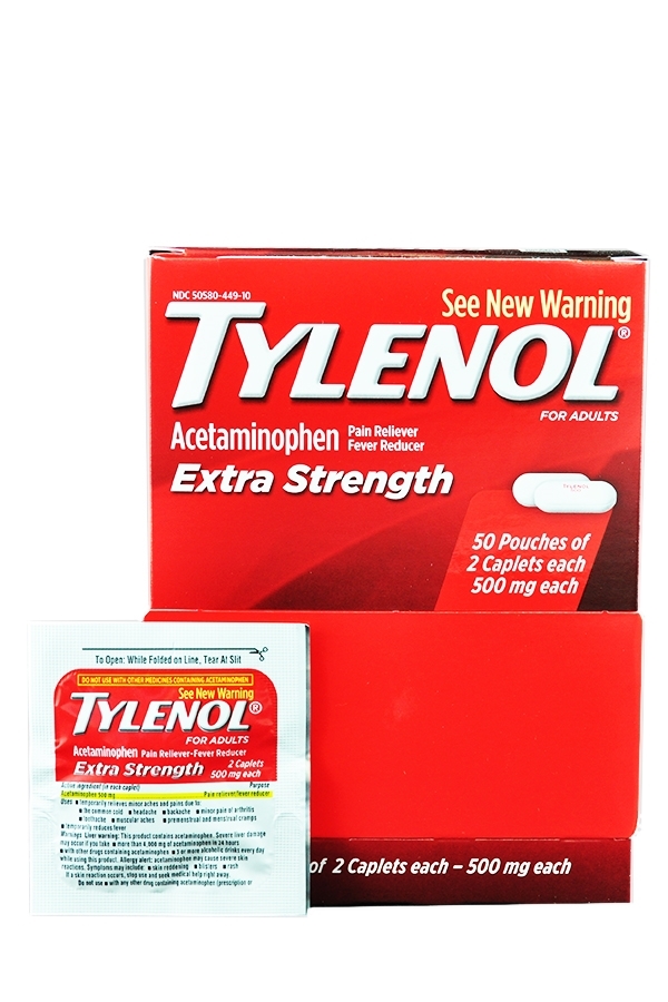 Picture of TYLENOL EXTRA STRENGTH CAPLETS 50x2S