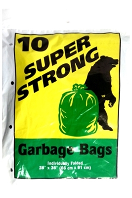 Picture of SUPER STRONG GARBAGE BAGS 26X36 10S