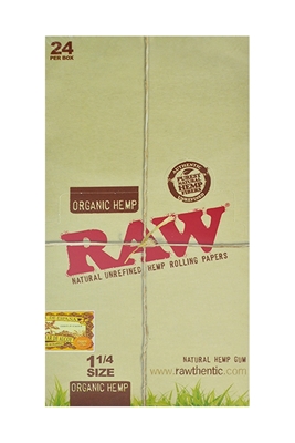 Picture of RAW Organic Hemp  Papers 1 1/4  24'S