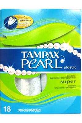Picture of TAMPAX TAMPON PEARL SUPER 18S