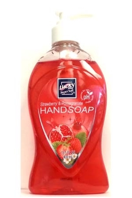 Picture of LUCKY SOAP STRAWBERRY & POMEGRANTE 13.5oz