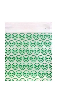 Picture of GREEN ALIEN BAGGIES SIZE 1.25 x 1.25 1000PK