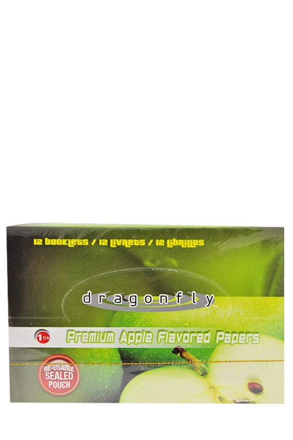 Picture of DRAGON FLY ROLLING PAPER APPLE 1 1/4 12S