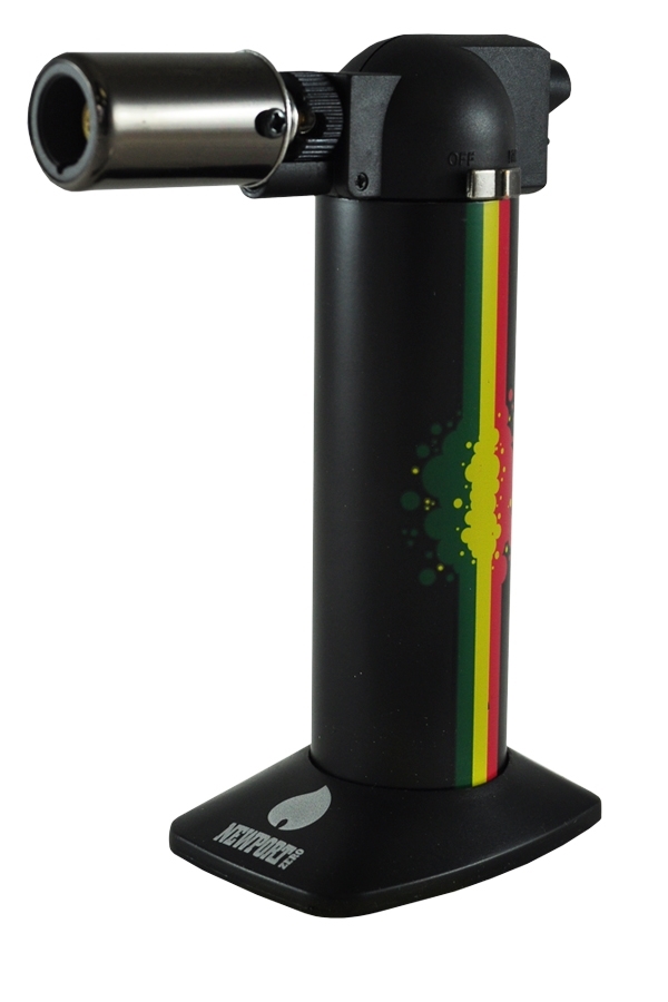 Picture of NEWPORT ZERO RASTA BLACK TORCH LIGHTER 6 INCHES