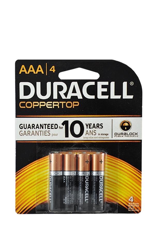 Picture of DURACELL BATTERY AAA4 (COPPERTOP)