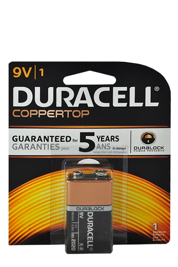 Picture of DURACELL BATTERY 9V1 (COPPERTOP)