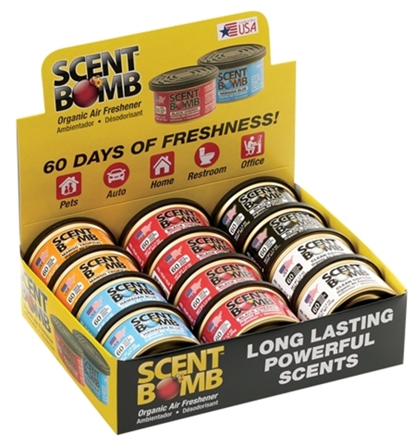 Vanpak Ltd.. SCENT BOMB CAN 12/12