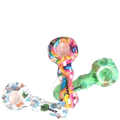 Picture of Silicone Hand Pipe 3" With dabber