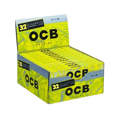 Picture of OCB SOLAIRE SLIM+ TIPS   32BKS