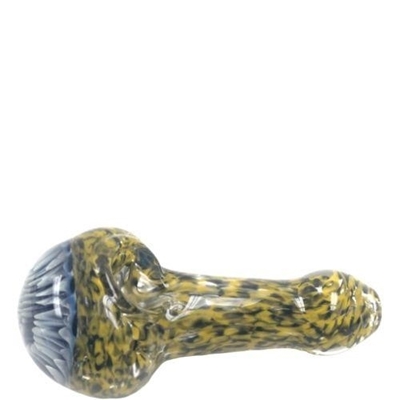 Picture of 4″ Twisting Frit Honeycomb Glass Hand Pipe