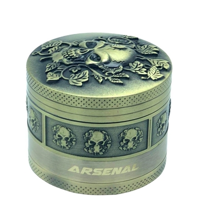 Picture of Grinder Arsenal Skull Engraved 52mm 4-Piece
