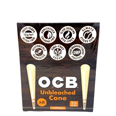 Picture of OCB Unbleached Cones - 6 Pack