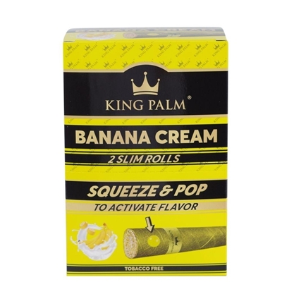 Picture of King Palm 2 Slim Rolls Banana Cream - 20 Pack