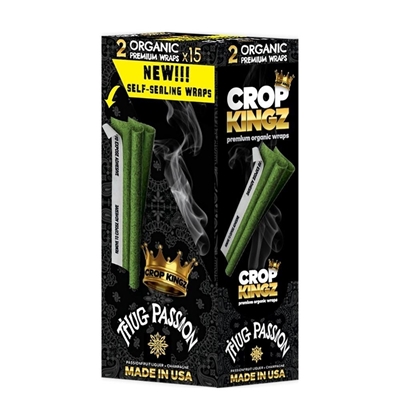 Picture of CROP KINGZ ORGANIC WRAPS 15'S -THUG PASSION