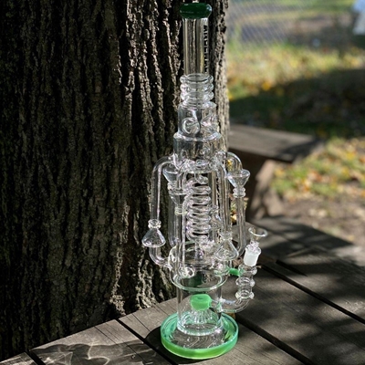 Picture of 21" Octapercolator Recycler Bong With Ice Catcher