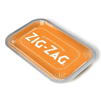 Picture of Zig-Zag Metal Rolling Tray Orange - Small