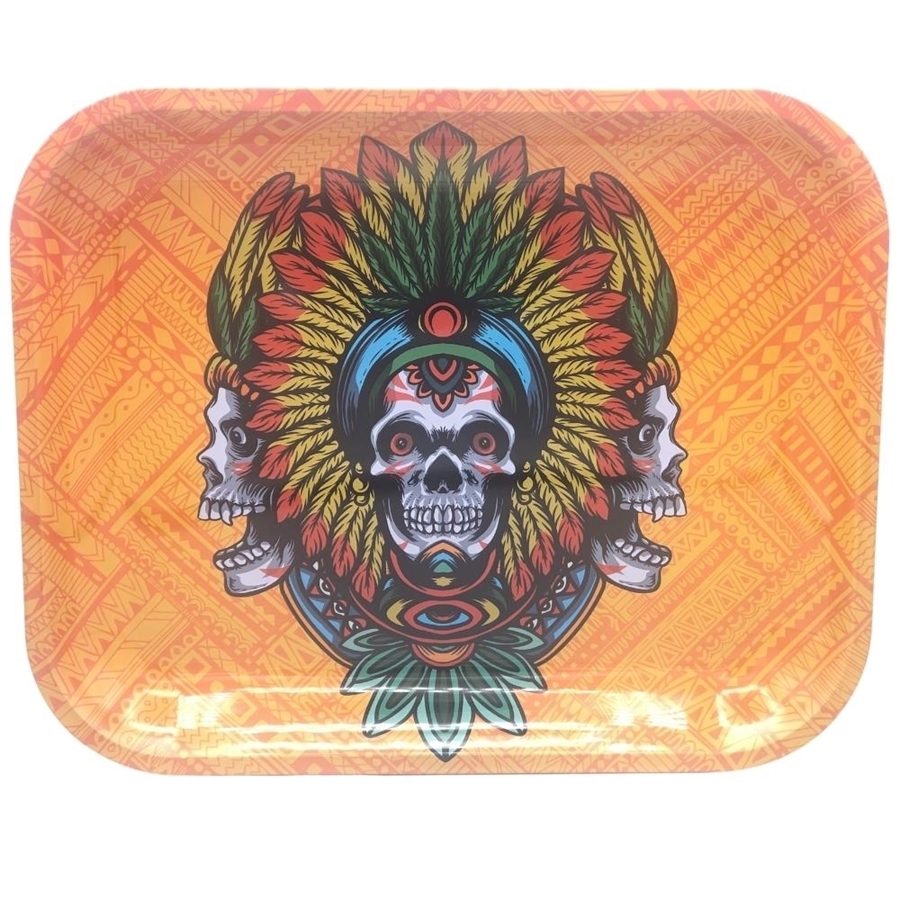 Picture of Large   Metal Rolling Tray -Kush Tribal