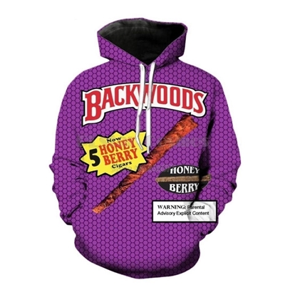 Picture of Funky Hoodie - Purple 5 Honey Berry Design