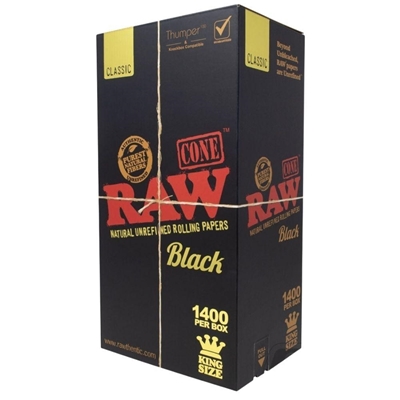 Picture of RAW Black King Size Cones - 1400 Pcs