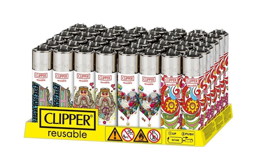 Picture of Clipper Hippie Lighters - 48ct